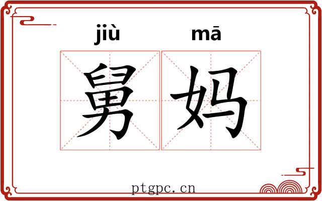 舅妈