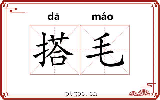 搭毛 搭毛