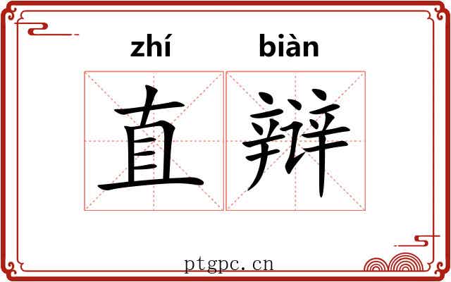 直辩