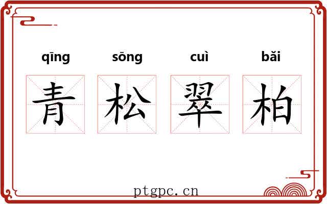 青松翠柏 青松翠柏