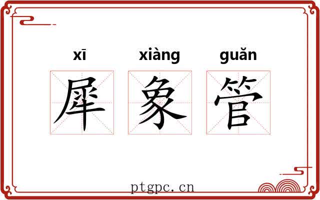 犀象管 犀象管