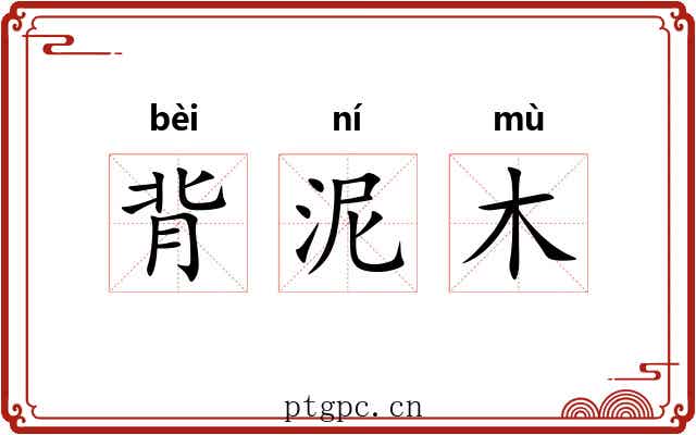 背泥木