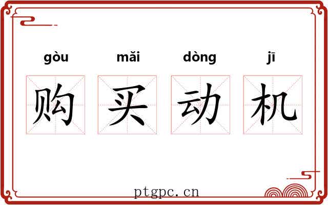 购买动机 购买动机