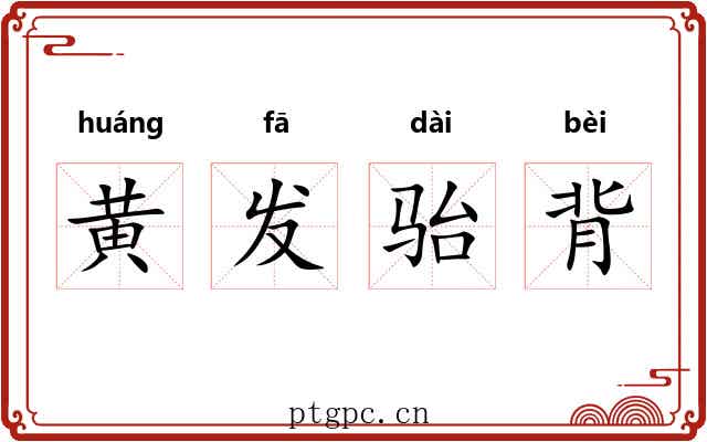 黄发骀背 黄发骀背