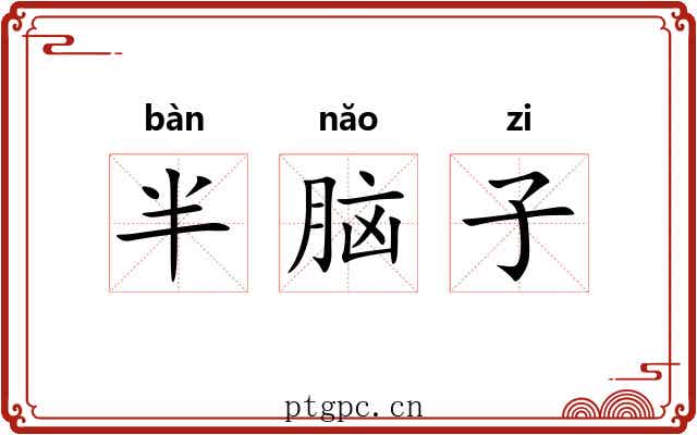 半脑子 半脑子
