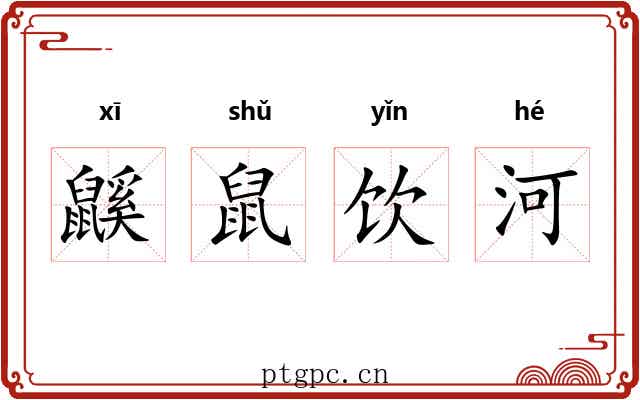 鼷鼠饮河 鼷鼠饮河