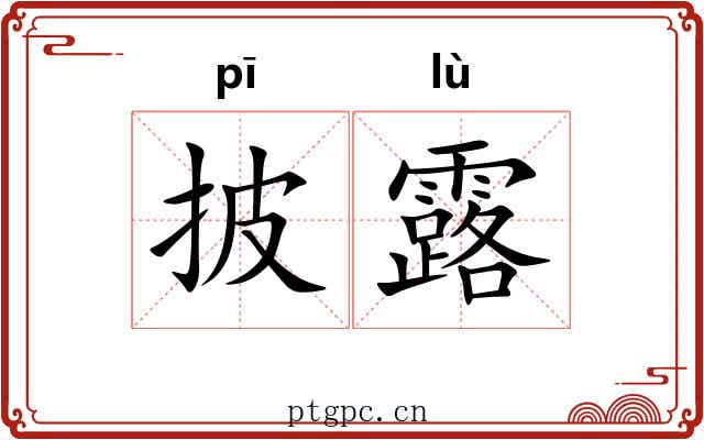 披露 披露