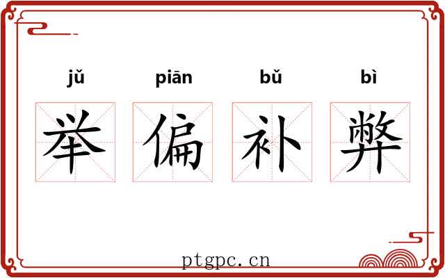 举偏补弊