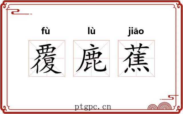 覆鹿蕉 覆鹿蕉