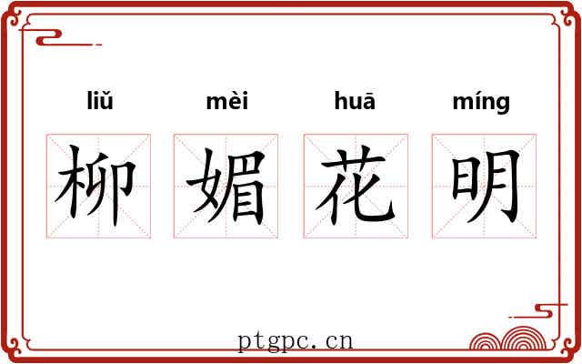 柳媚花明