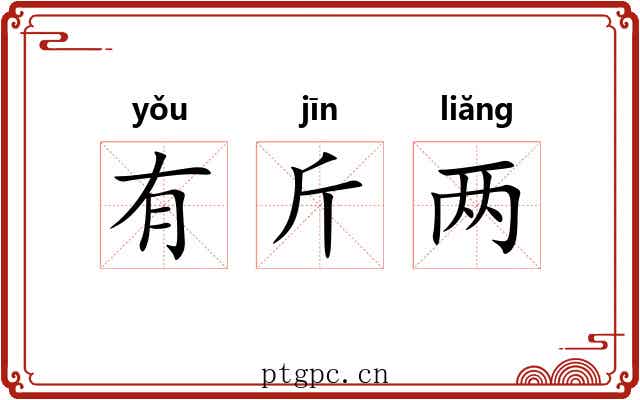 有斤两 有斤两