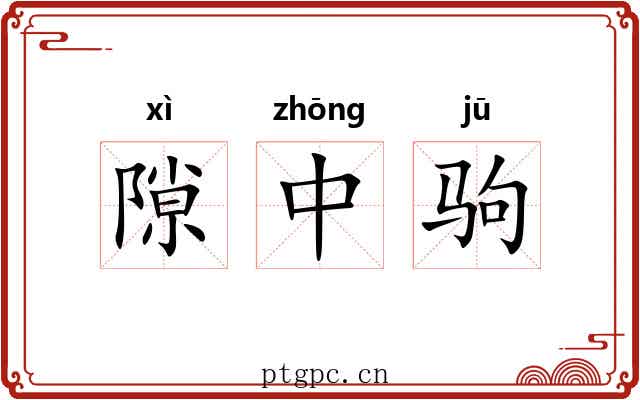隙中驹