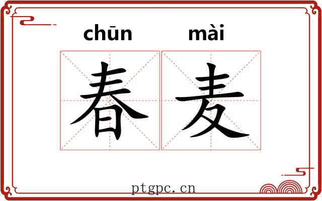 春麦 春麦