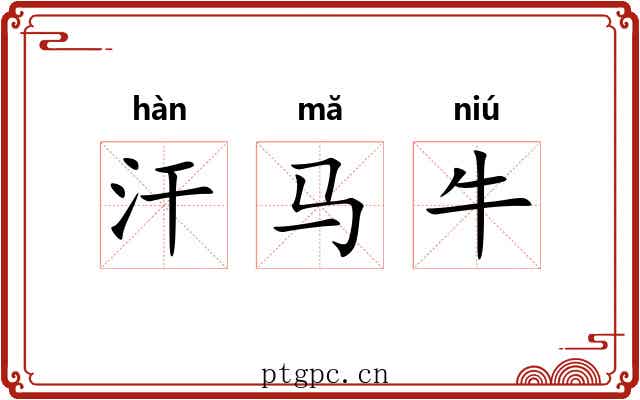 汗马牛 汗马牛