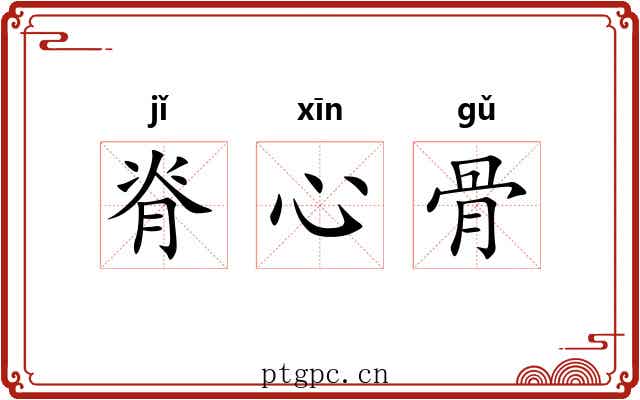 脊心骨