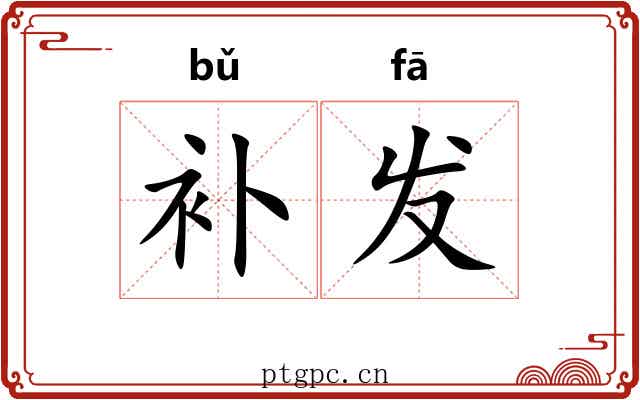 补发 补发