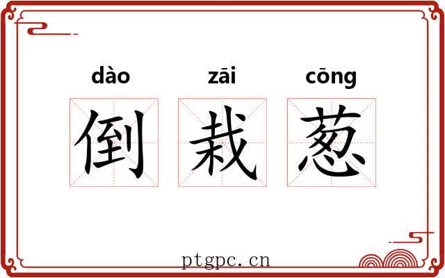 倒栽葱