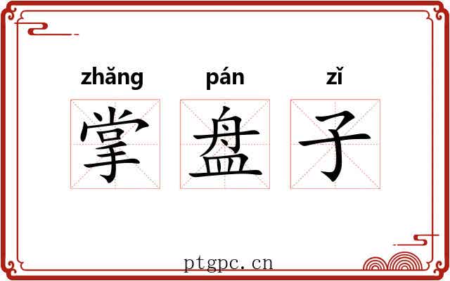 掌盘子 掌盘子