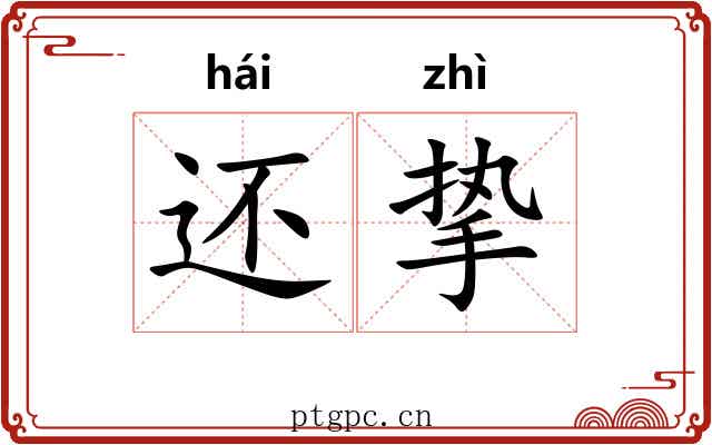 还挚