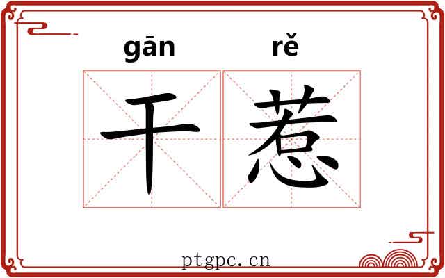 干惹 干惹