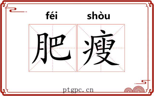 肥瘦 肥瘦