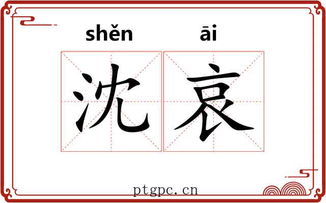 沈哀