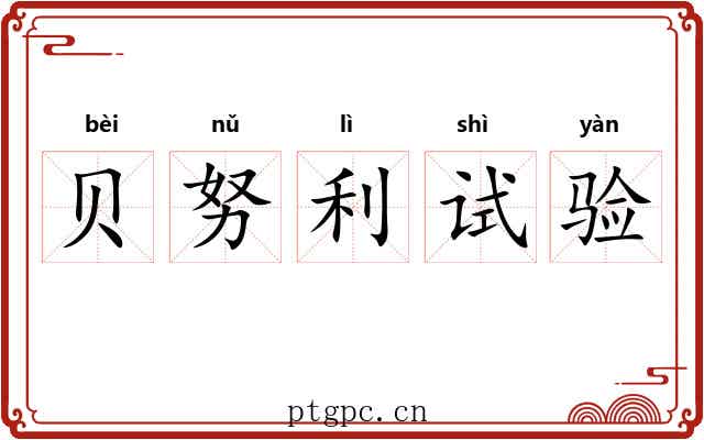 贝努利试验 贝努利试验