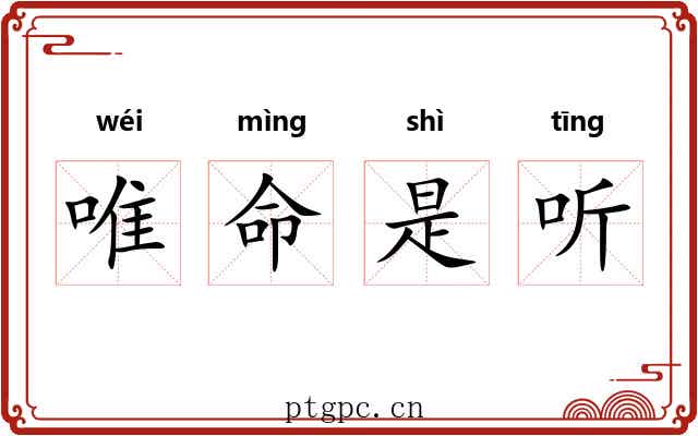 唯命是听