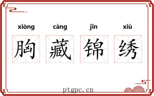 胸藏锦绣 胸藏锦绣