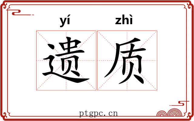 遗质 遗质