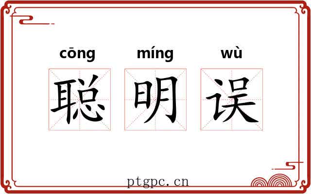 聪明误