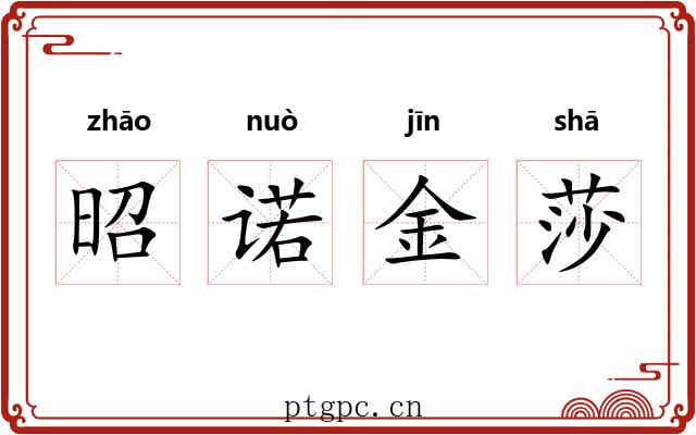 昭诺金莎 昭诺金莎