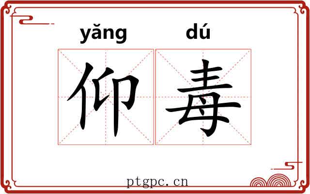 仰毒 仰毒