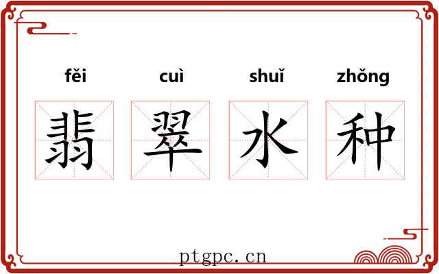 翡翠水种 翡翠水种