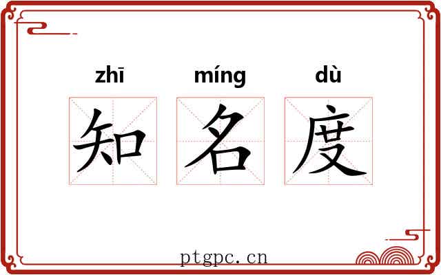 知名度 知名度