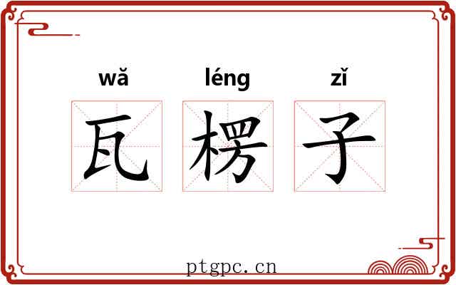 瓦楞子 瓦楞子