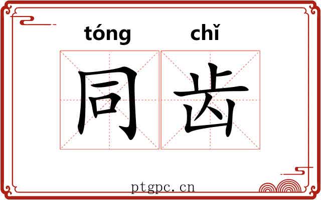 同齿