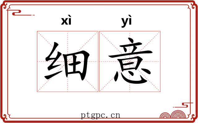 细意 细意