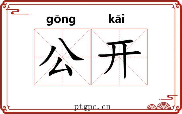 公开 公开