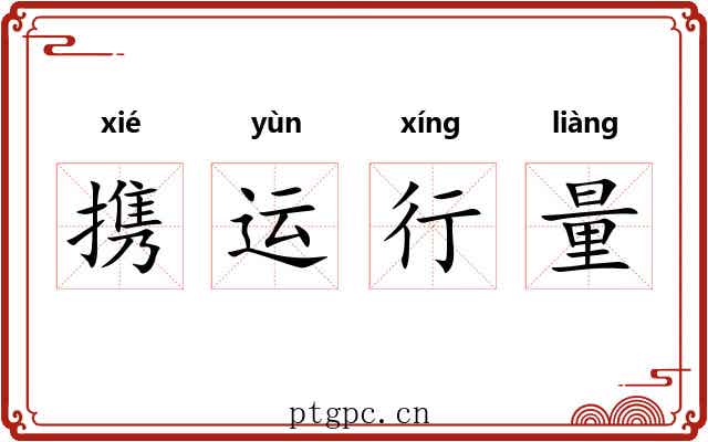 携运行量 携运行量