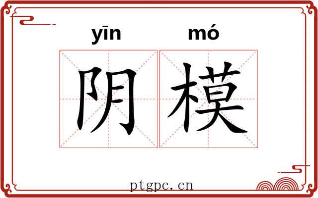 阴模