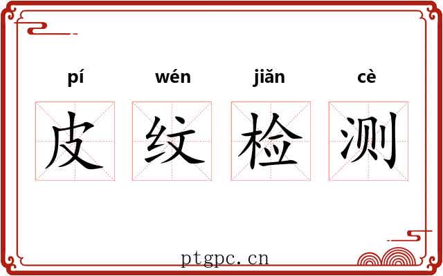 皮纹检测 皮纹检测
