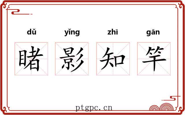 睹影知竿