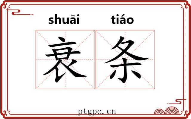 衰条 衰条