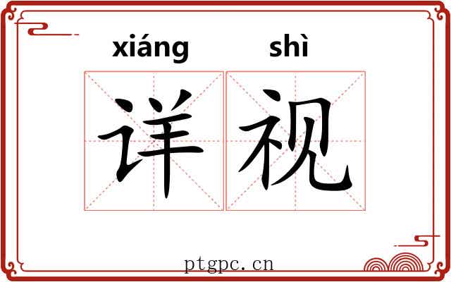 详视