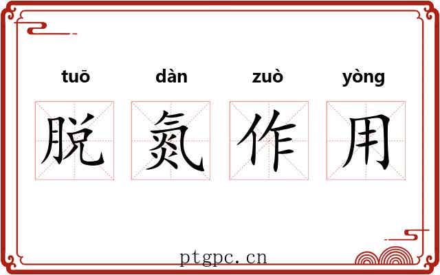 脱氮作用 脱氮作用