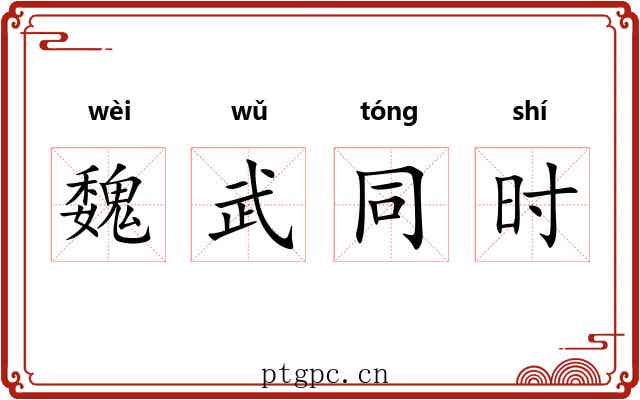 魏武同时 魏武同时