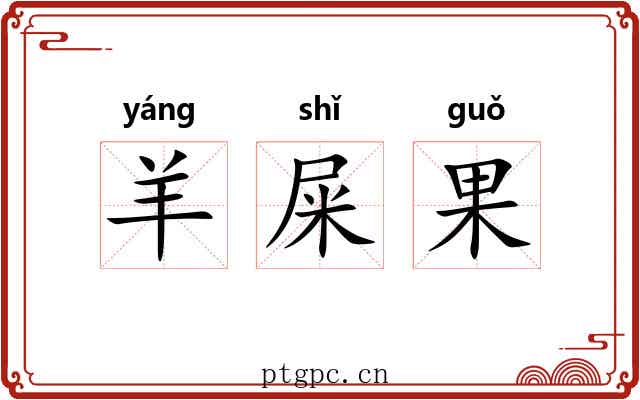 羊屎果 羊屎果