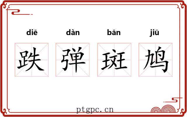 跌弹斑鸠 跌弹斑鸠