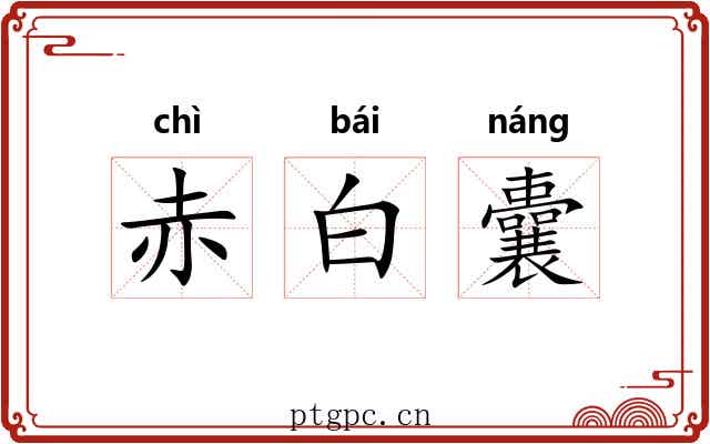 赤白囊 赤白囊